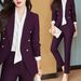 women's clothing autumn suit for women new mid leng ardigan jacket with high necked sweater slim wide leg pants three piece suit_desvips.com