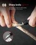 Outdoor Multi-functional Fishing Fire Starter, Wilderness Survival Gear, Waterproof Flint, Tungsten Steel Defense._desvips.com