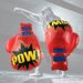 Inflatable PVC Boxing Gloves For Training & Cheering – Transparent Red, Hanging Style, 36x25cm (Pair)_desvips.com