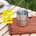 304 Stainless Steel Camping Cup Set - 4/6 Pack, Heat-Insulated & Portable For Coffee, Picnics & Outdoor Activities (Non-Slip Base, Stackable Design)_desvips.com