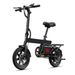 14inch Electric Bike,Mini City E-Bike, LCD Display, 36V 7.8Ah Battery, 250W Motor, 25km/h Top Speed, With Rear Rack, Dual Disc Brakes, Compact_desvips.com