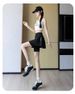 Plus-size Women's Culottes, Summer Outerwear, Three-quarter Length Shark Fin Shorts, Anti-exposure, Outdoor Cycling, Yoga Shorts_desvips.com
