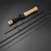 Four Section Portable Horse Mouth Rod UL Fine Tuned White Stripe Tackle Rod 4 Section Carbon Solid Gun Straight Handle Horse Mouth Rod_desvips.com