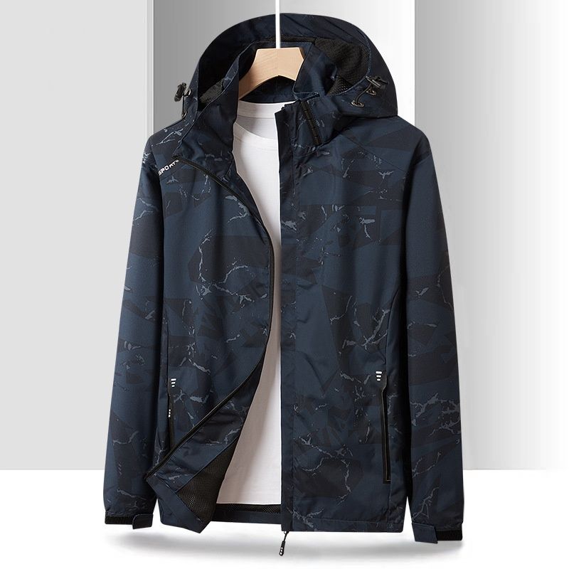 New Releases In December Factory Direct Sale Spring Autumn Thin Three-Proof Windbreaker Outdoor Hiking Windproof Waterproof Men's Jacket_desvips.com