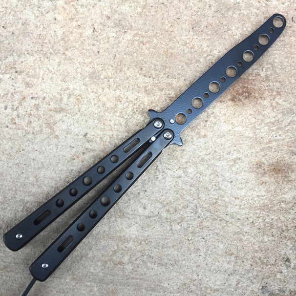Training For Beginners, Military Butterfly Knife Tool, Unsharpened Tool Knife, Beginner Practice Comb_desvips.com