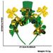 St. Patrick's Gold Green Clover Irish National Day Party Decoration Headband_desvips.com