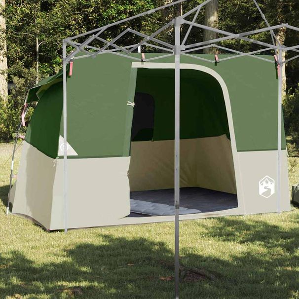 Modern Camping Tent - Blue And Black, Gray And Orange And Black, Green And Black - Polyester And Polyethylene Mesh - Matte Surface_desvips.com