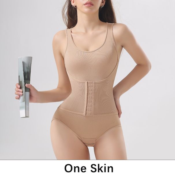 Woman Slim Bodysuit Shapewear With Zipper Belt Women Tummy Control Fajas Body Shaper Waist Trainer Slimming Cincher_desvips.com