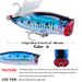 Long Casting 8.5cm 19.5g Golden Blood Groove Hook Lure Floating Biomimetic Plastic Bait_desvips.com