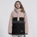 001 001 Winter New For Women Korean Double Reflective Warm Waterproof Night Glow Ski Hoodie Single Board Color Block Snow Suit_desvips.com