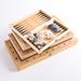 Wooden 3-in-1 Folding Chessboard Children's Puzzle Toy Chess And Card Entertainment Board Game_desvips.com