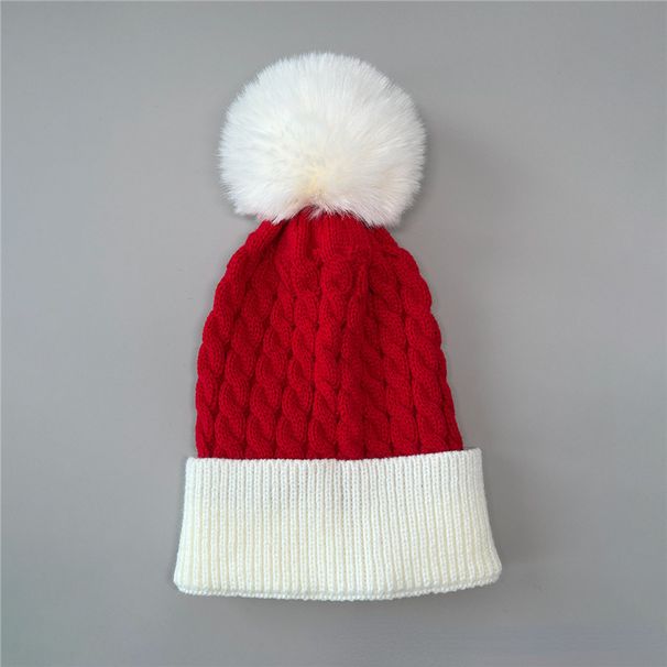 European And American Style Knitted Autumn Winter Warm Pom Hat Merry Christmas Bell H_desvips.com