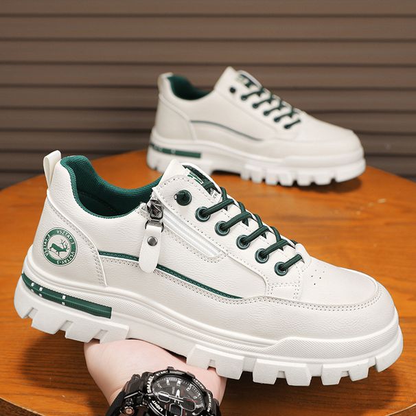 Casual Sports Outdoor Hiking Trendy Fashion Street Comfortable Men's Thick Soled Board Shoes_desvips.com