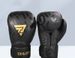Ceiling Professional Boxing Gloves For Adults & Youth - MMA, Muay Thai, Sparring, Training - PU Leather, Multi-Size (8OZ-16OZ), Black Gold/White/Blue_desvips.com