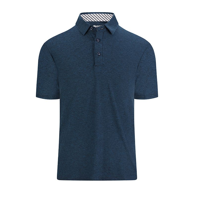 Men's Clothing Quick Drying Golf Sports Casual Solid Color Fitness Short Sleeve T Shirt_desvips.com