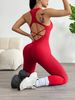 Seamless Yoga Bodysuit High Intensity Training Sportswear Fitness Beautiful Back Tight Ribbed_desvips.com