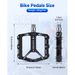 Bike Pedals- 9/16" Lightweight Mountain Bike Pedals With 3 Sealed Bearings Non-Slip Wide Platform,Easy Installation For Ebike Mountain Bike,BMX_desvips.com