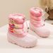 Warm Foreign Trade Children's Waterproof Non-Slip Warm Cotton Shoes For Kids Outdoor Rain Snow Ski Boots_desvips.com