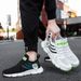 Men Casual Sport Breathable Lightweight Sneakers Outdoor Mesh Black Running Athletic Jogging Tenis Walking Shoes_desvips.com