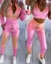 Women's Clothing gradient color chain three piece set_desvips.com