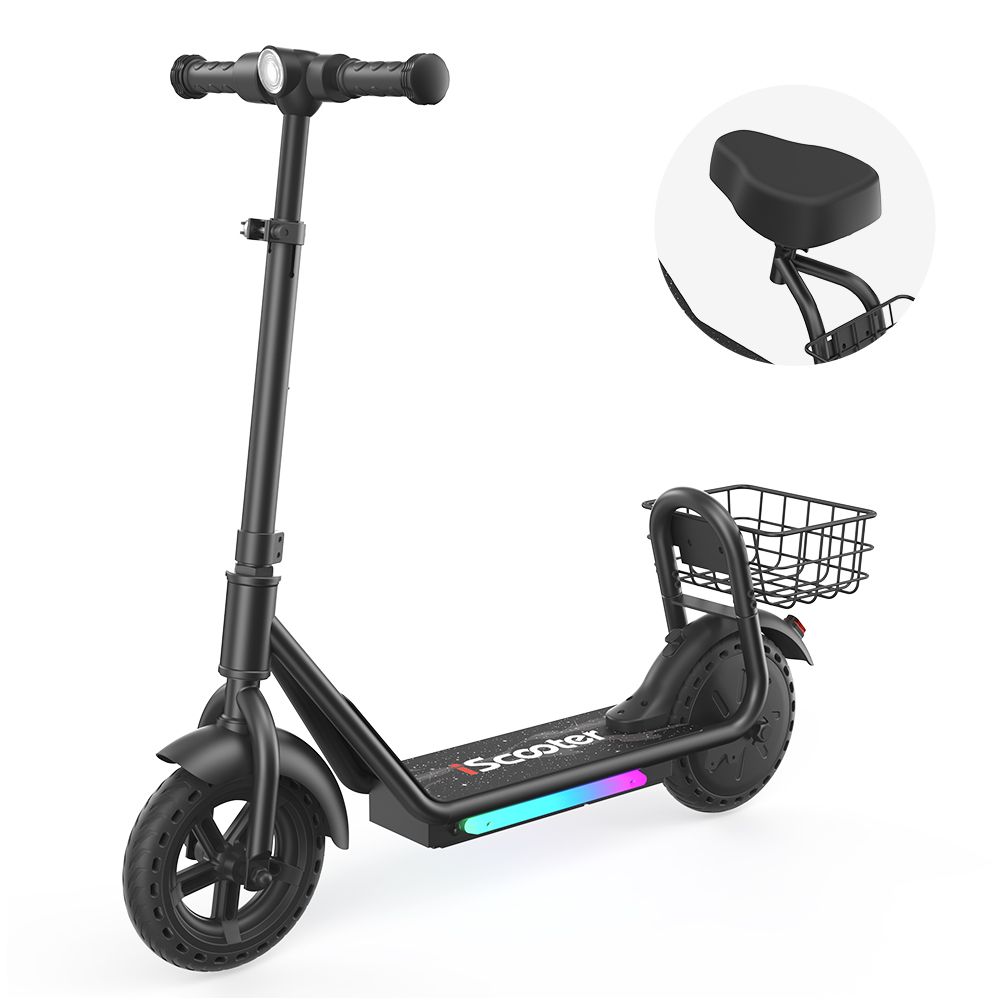 iScooter IK7 2-in-1 Kids E-Scooter With Removable Seat & Basket_desvips.com