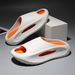Unisex Platform Slides - Thick EVA Sole For Height Boost Non-Slip & Lightweight Trendy One-Strap Sandals For Outdoor/Sport Wear_desvips.com
