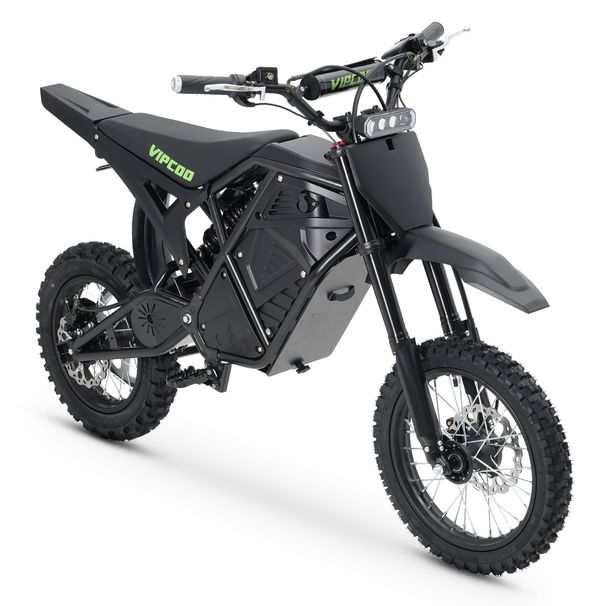 VIPCOO H3 Electric Dirt Bike, 48V 23Ah Removable Battery,14"/12" Off-Road Air Tires_desvips.com