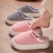 Down Cloth Waterproof Cotton Slippers In Autumn And Winter New Style For Couples Wearing Anti-slip Plush Plush Thickened Warm Shoes At Home_desvips.com