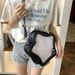 Yellow Star PU Leather Shoulder Bag Cute Teenage Kawaii Women Schoolbag Knapsack Y2K Spicy Girl Travel Backpack_desvips.com