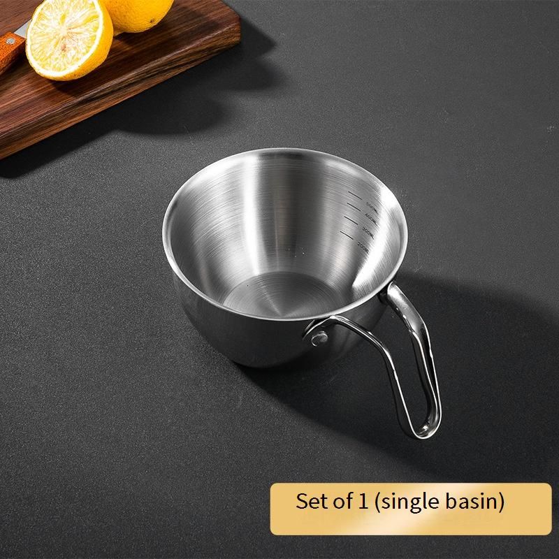 304 Stainless Steel Mixing Bowl Set - 3-Piece Kitchen Prep Bowls With Measurement Marks Perfect For Baking Whisking & Food Prep_desvips.com