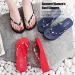 Open Toe Slippers Stylish Women's Flower Print Thick Sole Flip Flops For Summer Beach Outings Home Wear Non-slip Bottom_desvips.com