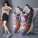 Breathable Old Female Ins Tide 2023 New Casual Thick-soled Mesh Sports Running Shoes_desvips.com