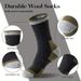 1/3/5 Pairs Autumn/Winter Men Thick Wool Comfortable Warm Cashmere Outdoor Running Mountaineering Color Block Sports_desvips.com