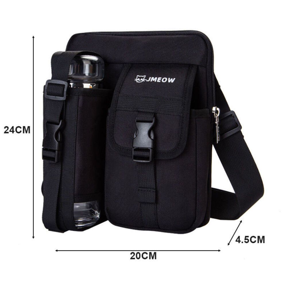 Men's And Women's Shoulder Crossbody Bags For Leisure Travel, Large Capacity With Water Bottle Bag, Backpack_desvips.com