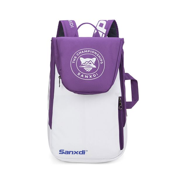SANXDI New Tennis Backpack White Badminton Sports Bag 3-Pack Unisex_desvips.com