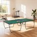 Tischtennisplatte Tischtennis-Set, Klappbar, 8 Rollen, Inkl. Schläger U. Bälle, 274 Cm X 152.5 Cm X 76 Cm, Grün_desvips.com