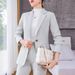 Women's Clothing formal wear autumn and winter new wide-leg pants suit socialite temperament goddess style _desvips.com