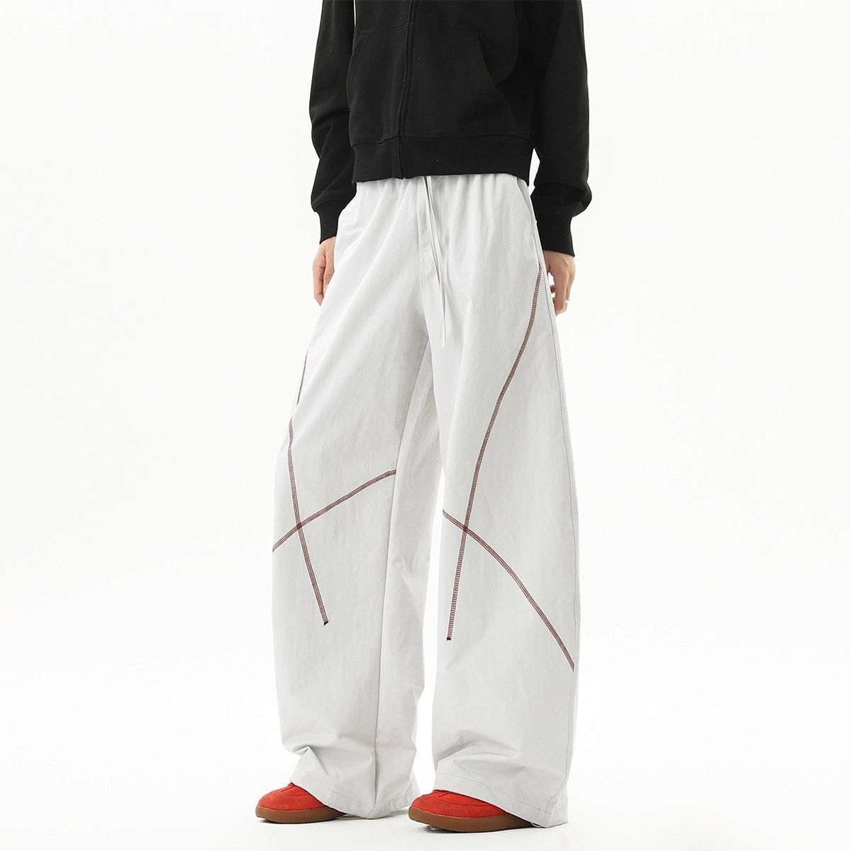 001 Outdoor Hasselblad Line Sports Long Men's Autumn Winter New Straight Loose Color-Block Design Couple's Hiking Pants_desvips.com