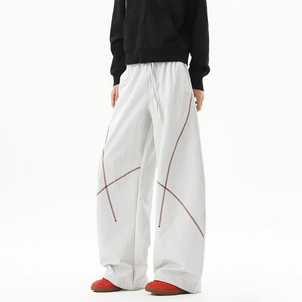 001 Outdoor Hasselblad Line Sports Long Men's Autumn Winter New Straight Loose Color-Block Design Couple's Hiking Pants_desvips.com