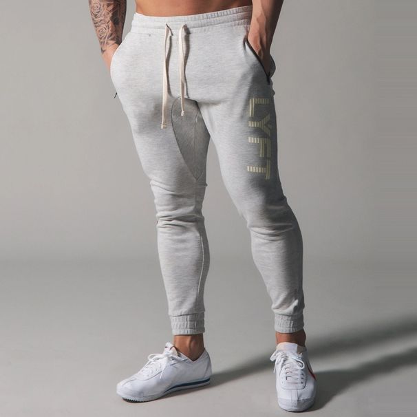 Men's Activewear Sports Fitness Leggings, Slim Fit, Color Block, Zipper Pockets, Skinny Jeans_desvips.com