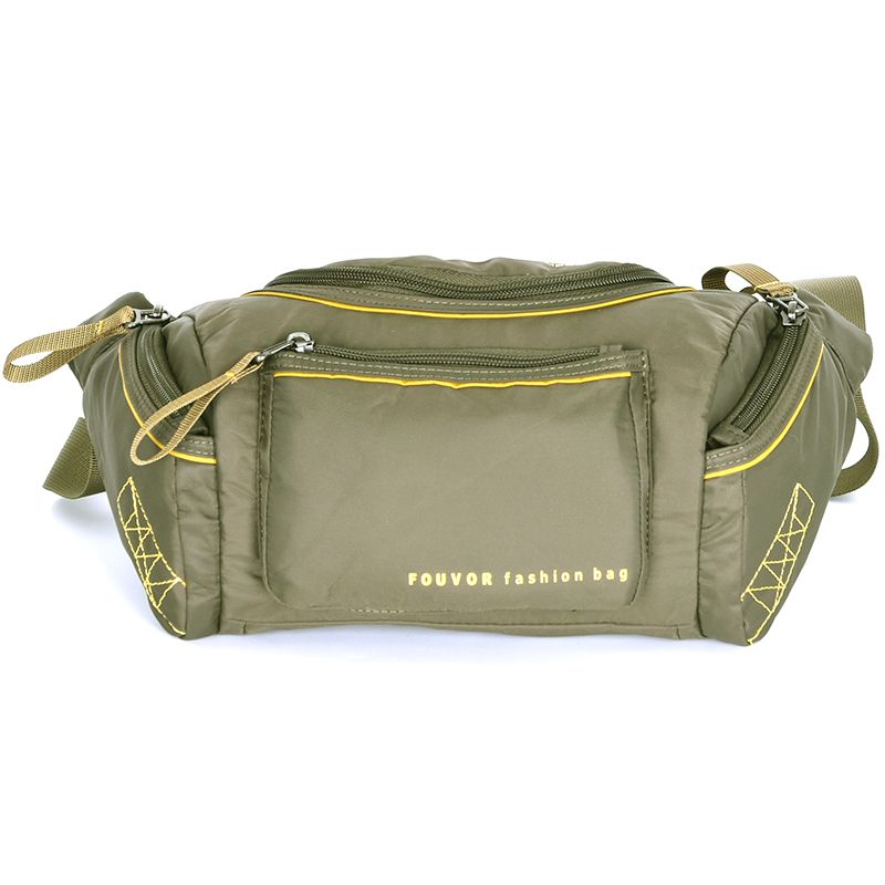 Men's Waterproof Outdoor Casual Canvas Lightweight Belt Bag_desvips.com