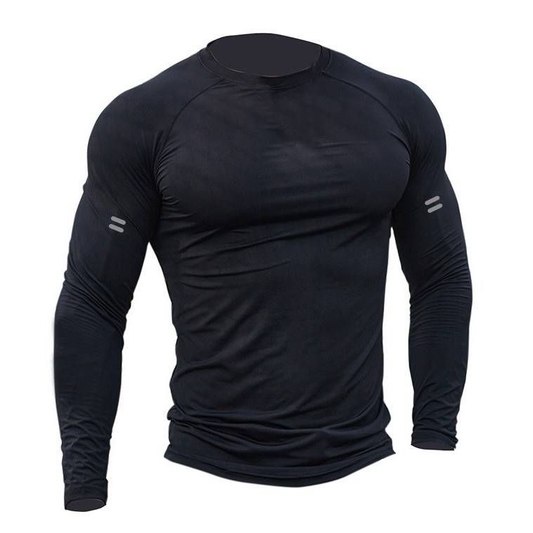 Men's Clothing basketball tights men's sports fitness base training outdoor competition training breathable long sleeved compression clothing_desvips.com