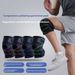 Spring Loaded Knee Brace With Compression Straps For Basketball, Hiking, Cycling, And Running; Breathable And Cooling Fabric Leg Support._desvips.com