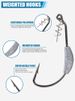 5Pcs Jig Crank Head Barbed Hook 2g 3g 5g 7g Soft Lure Worm Offset Fishhook Spring Lock Pin Pesca For Texas Rigs Fishing Tackle_desvips.com