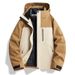 90 Fleece Thermal Fully Sealed Waterproof Jacket New National Standard Detachable Inner Liner Three-in-One Unisex_desvips.com
