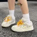 withoutbox Free Shipping Jifffly Skateboard 2025 New Summer White Shoes For Girls Students With Thick Sole And Versatile_desvips.com