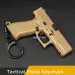 Mini G45 Portable Decorations Tactical Pistol Shape Keychain Hunting Gun Realistic Model Keyring Toy_desvips.com