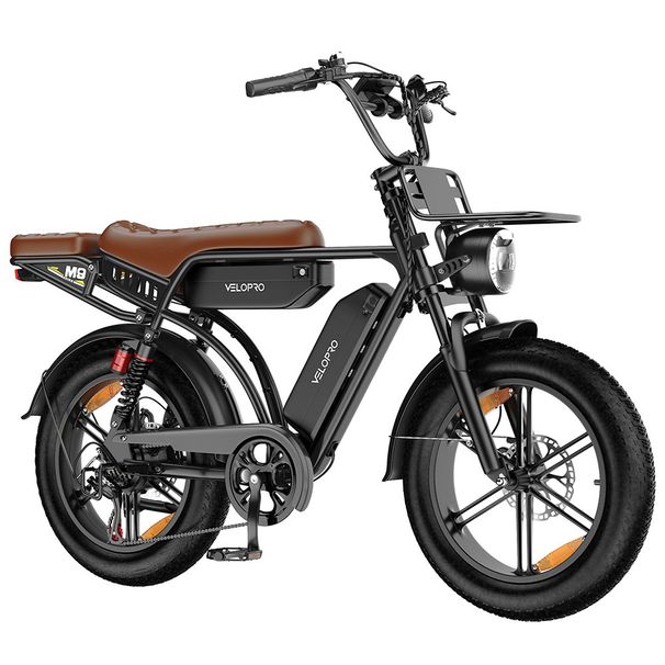VELOPRO M9 Electric Bike,Dual Battery 48V 35Ah, Turn Signals_desvips.com