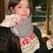 Atmospheric Christmas Scarf Fair Isle Style Women Korean Version Versatile Thickened Autumn Winter Warm Student Couple_desvips.com