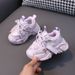 Girls' Princess Sneakers, 2024 Spring New Children's Little Girls' Sequined Dad Shoes, Boys' Casual Shoes_desvips.com